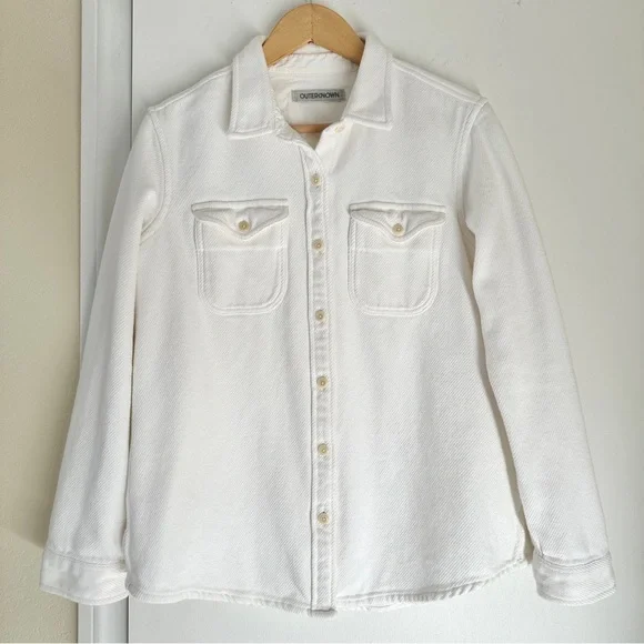 Outerknown Blanket Shirt, White, XS/Small - Picture 1 of 14